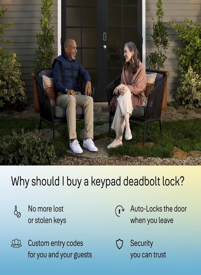 ييل قفل باب ذكي رقمي من ييل تاي مع لوحة مفاتيح إلكترونية للأبواب الداخلية والخارجية | متوافق مع المنازل والمكاتب والفنادق والمخازن والجراجات بسماكة أبواب من 35 إلى 40 مم | ضمان لمدة عام (فضي) - Image 2